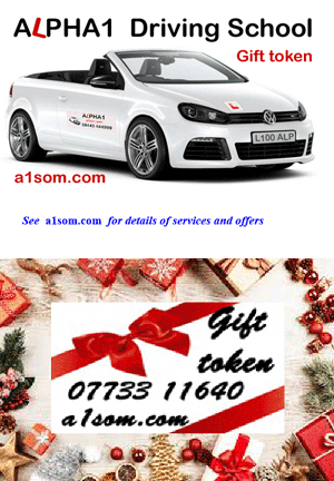 Driving lessons gift token card
