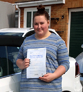 Well done Molly after driving lessons at
Alpha1 driving school
 